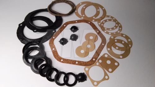 complete front axle seal kit + vertical pin silicone bowls