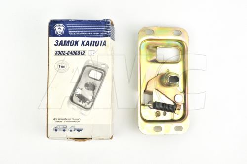 zámek kapoty do čela