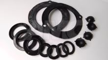 complete front axle seal kit + vertical pin silicone bowls (2)